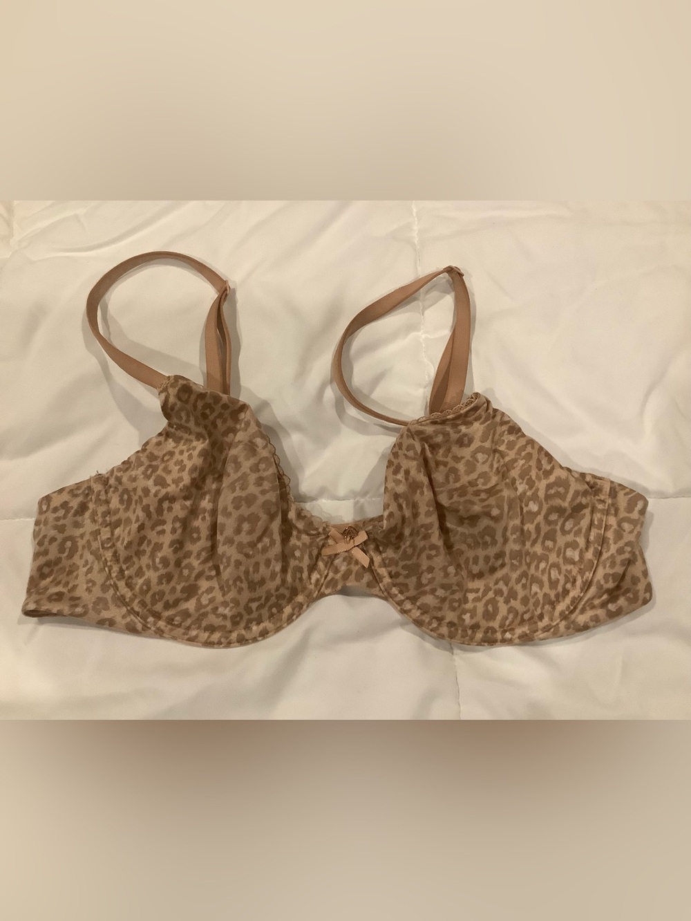 (Leopard) unlined Demi bra